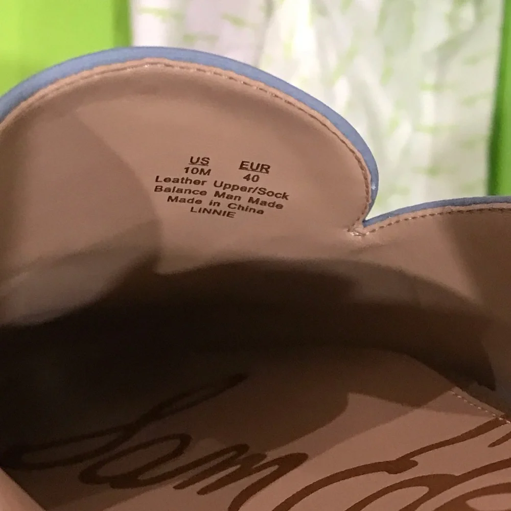 Sam Edelman loafer beautiful blue color all leather - Picture 9 of 16